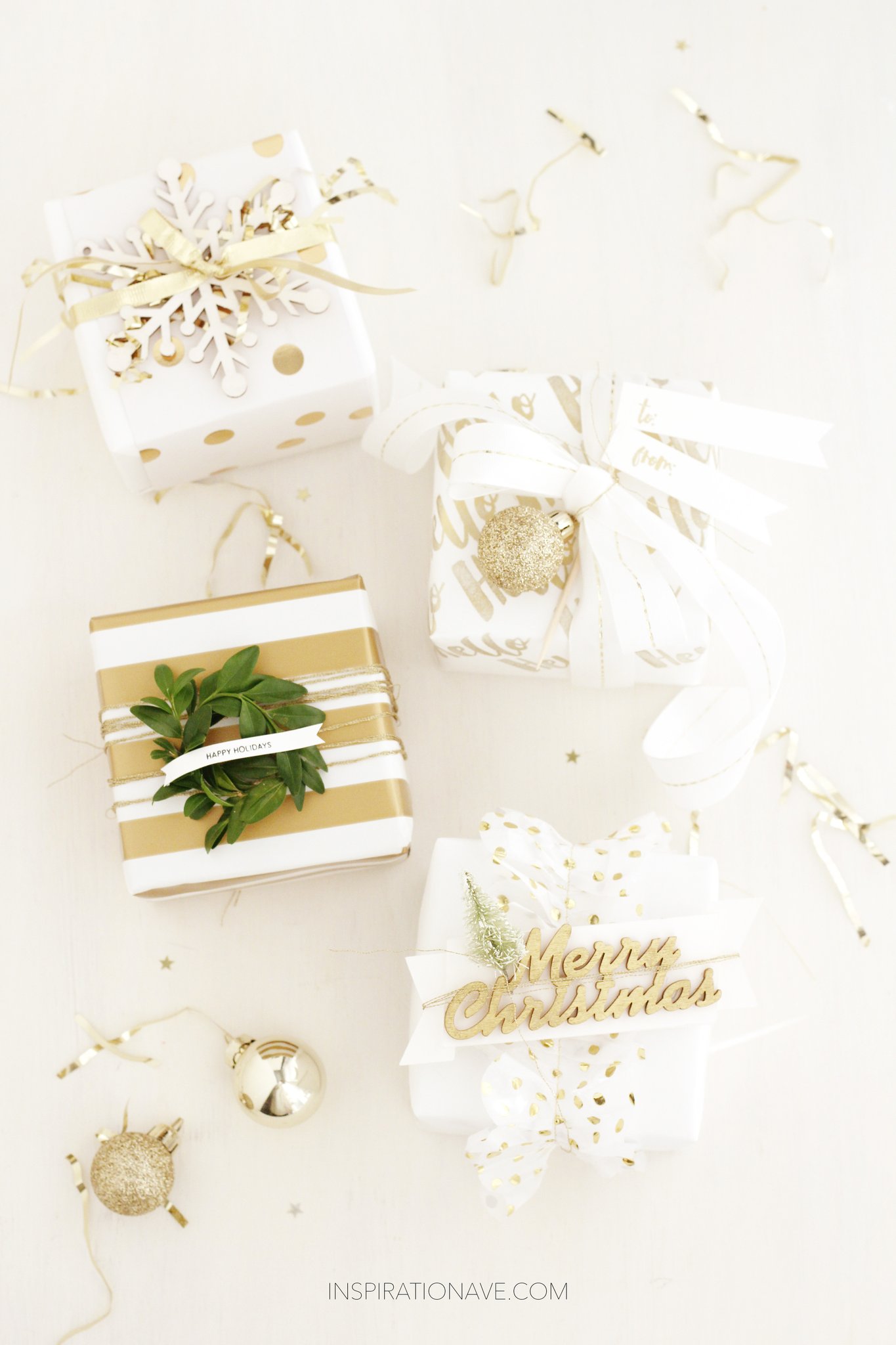 Gold Gift wrapping